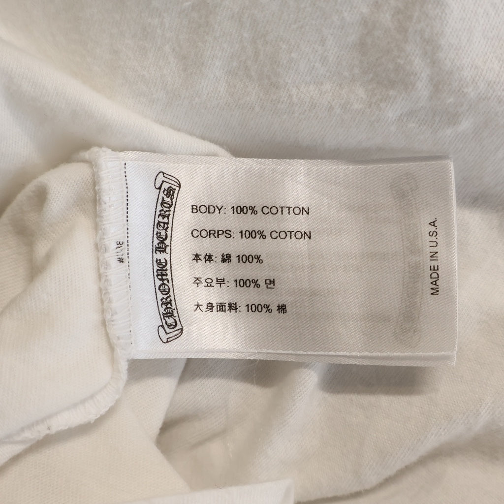 CHROME HEARTS(クロムハーツ) Honolulu Horseshoe S/S Tee ホノルル限定 バック ホースシュー クルーネック半袖Tシャツカットソー ホワイト
