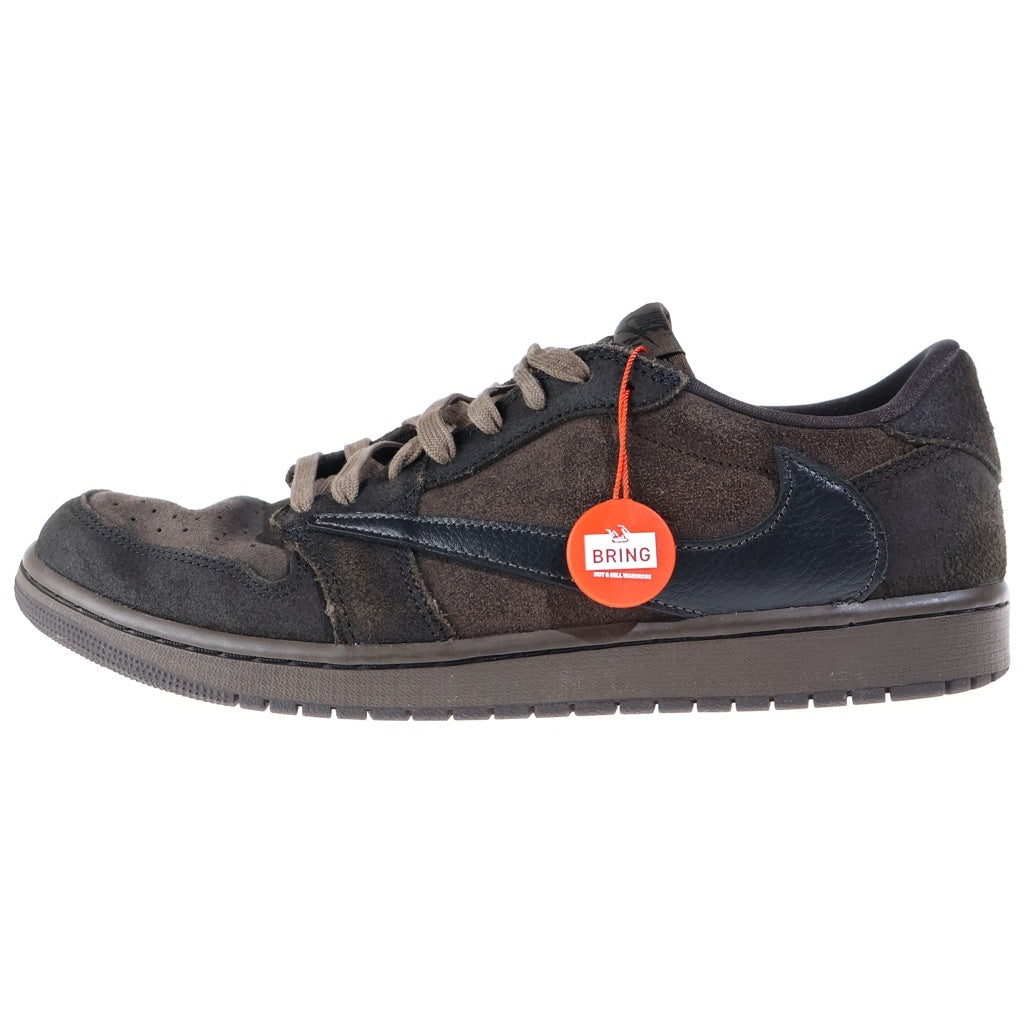 NIKE(ナイキ) ×TRAVIS SCOTT AIR JORDAN LOW OG SP VELVET BROWN トラヴィススコット エアジョーダン 1 ベルベット ローカットスニーカー US11/29.0cm ブラウン DM7866-202