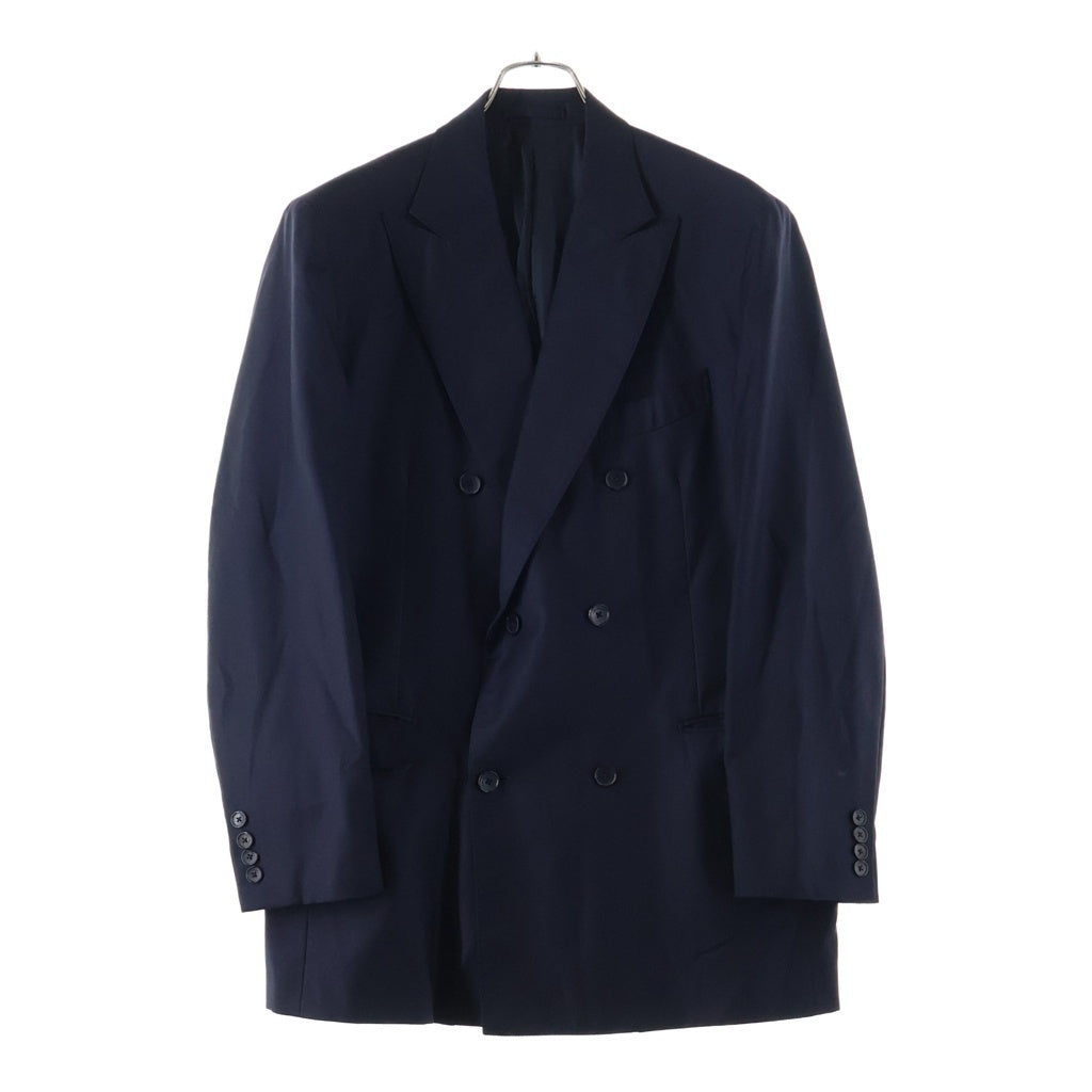 Salvatore Ferragamo(サルヴァトーレ フェラガモ) Lana Wool Tailored Jacket ラナウール ダブルブレスト テーラードジャケット ネイビー G7442AQ