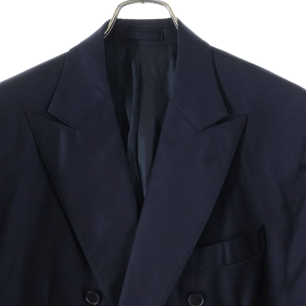 Salvatore Ferragamo(サルヴァトーレ フェラガモ) Lana Wool Tailored Jacket ラナウール ダブルブレスト テーラードジャケット ネイビー G7442AQ