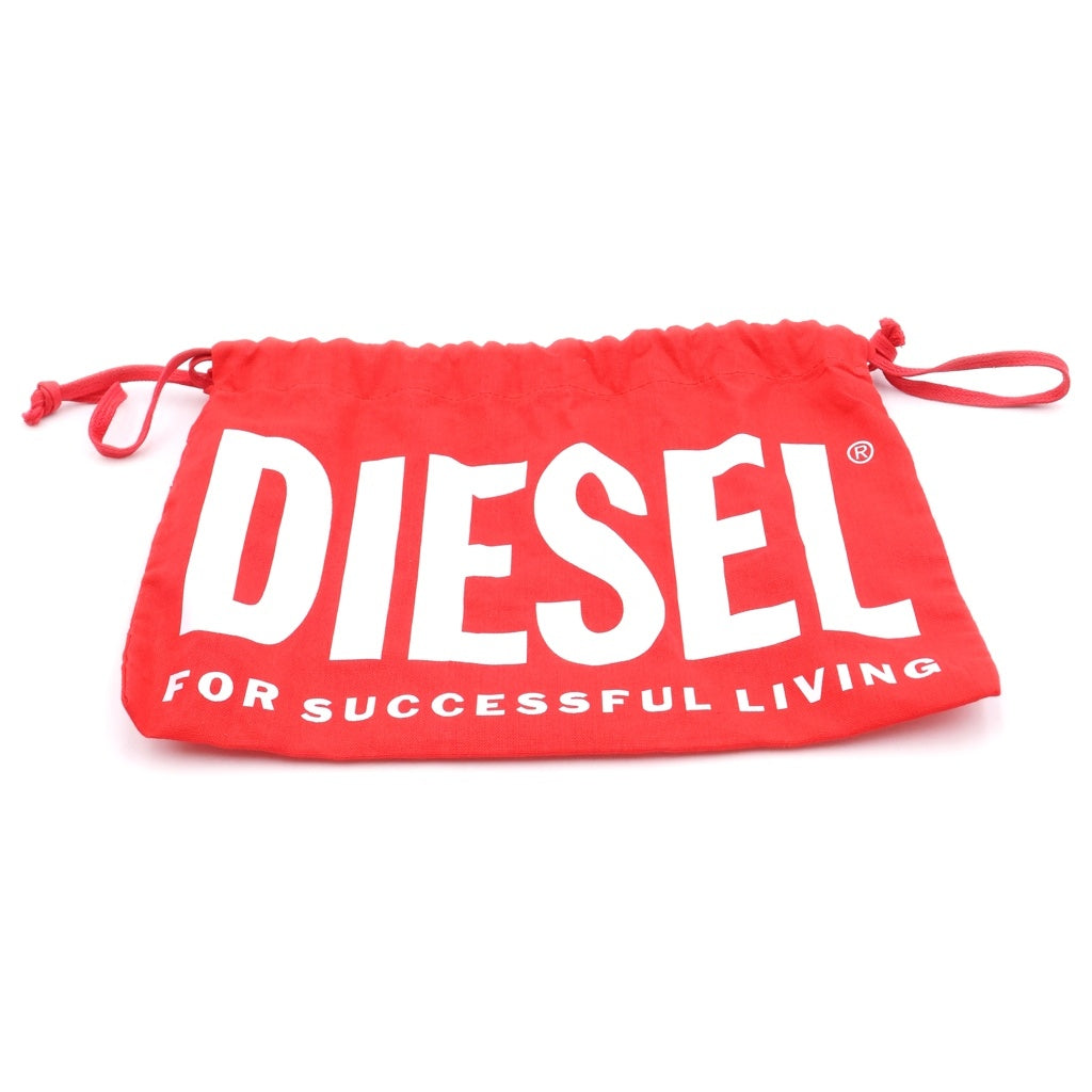 DIESEL(ディーゼル) オーバルDロゴバックル レザー ベルト ブラウン X08516