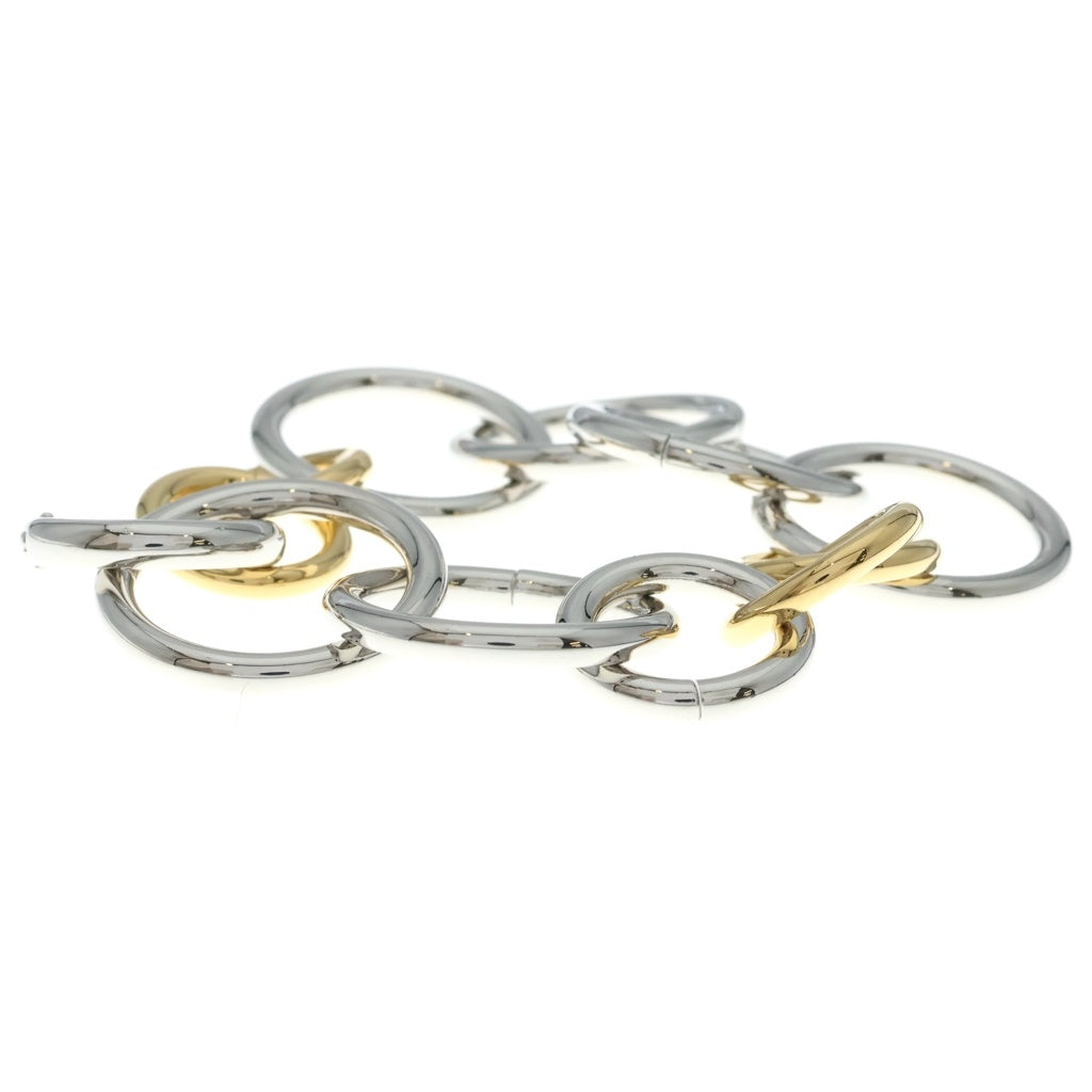 JIL SANDER(ジルサンダー) BRACELET 1116 インターロッキングブレスレット シルバー/ゴールド レディース