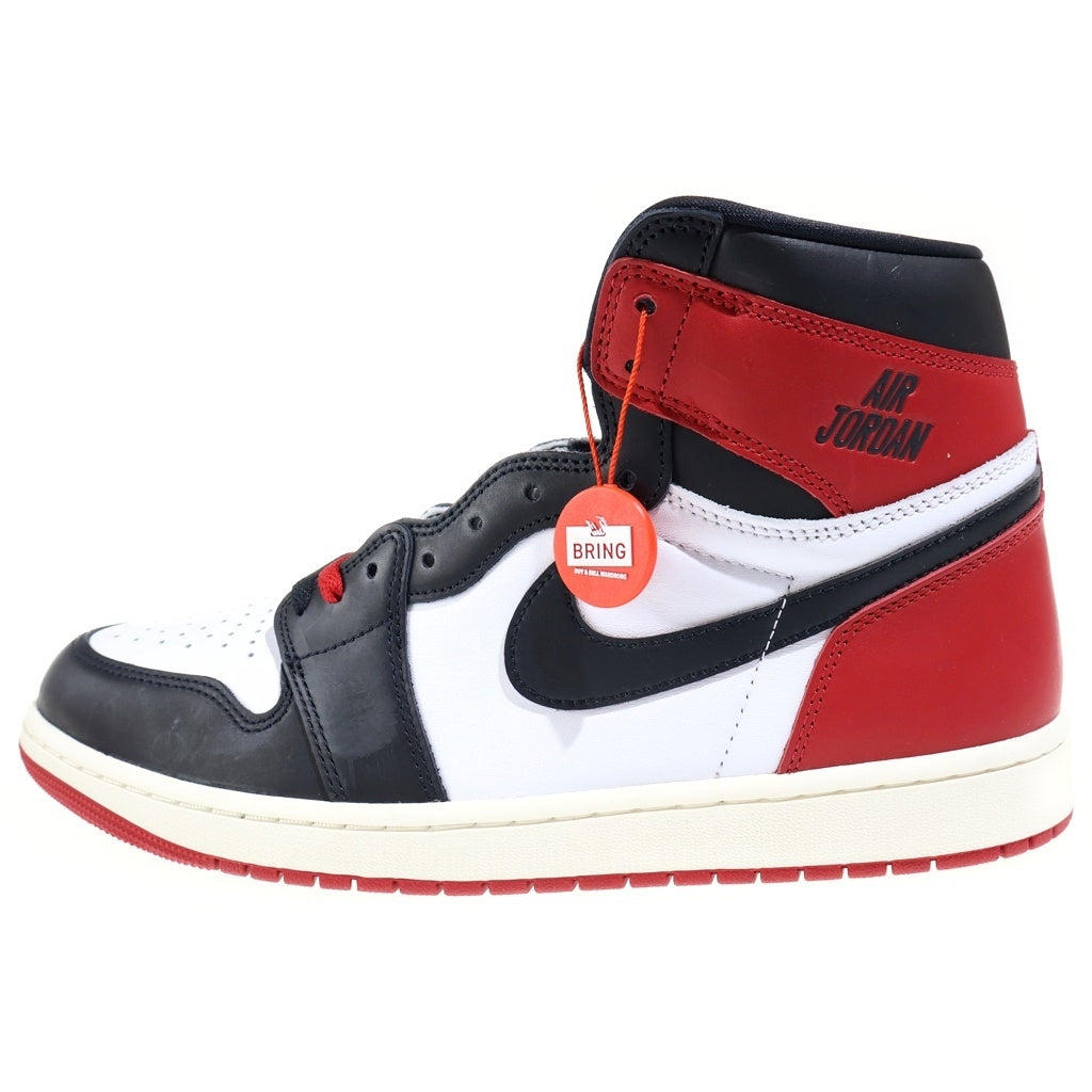 NIKE(ナイキ) AIR JORDAN1 RETRO HIGH OG BLACK TOE REIMAGINED エアジョーダン1 レトロ ブラックトゥ リイマジンド ハイカットスニーカー レッド/ホワイト US12/30cm DZ5485-106