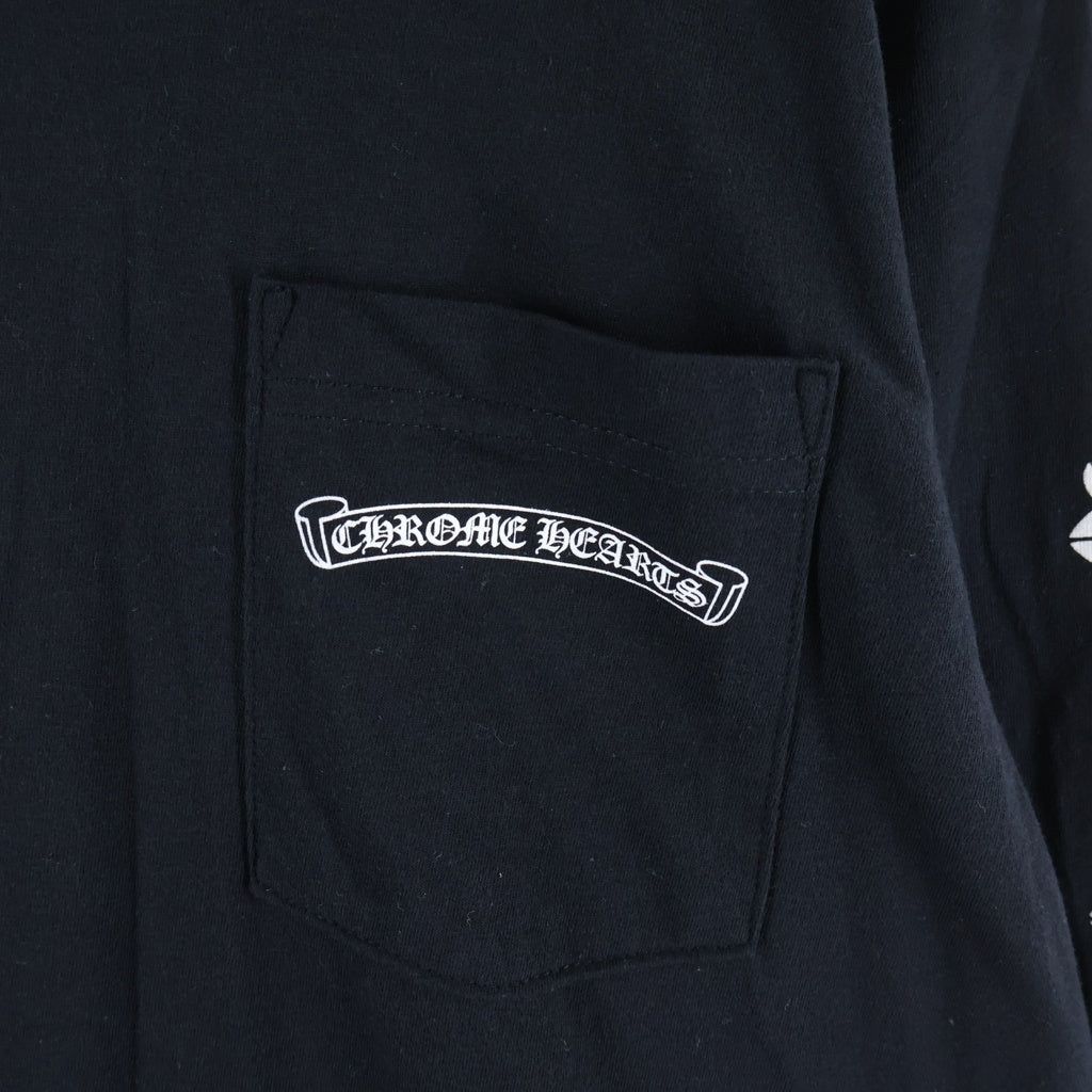CHROME HEARTS(クロムハーツ) 6 CH PLS L/S TEE CHプラスプリント長袖Tシャツ ブラック