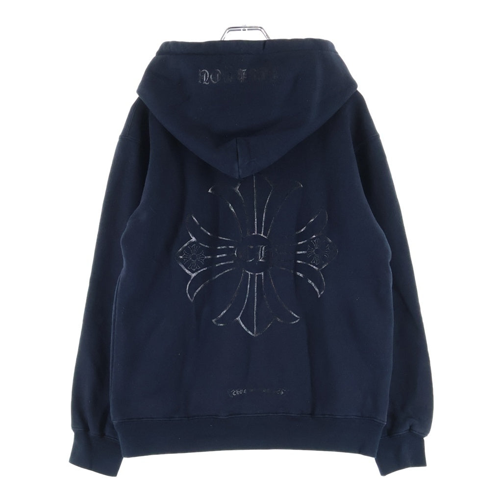 CHROME HEARTS(クロムハーツ) OLD SWTSHRT PULL OVER HODDIE CH PLS LOGO オールド CHプラスロゴ プルオーバーパーカー 裏地サーマル ブラック