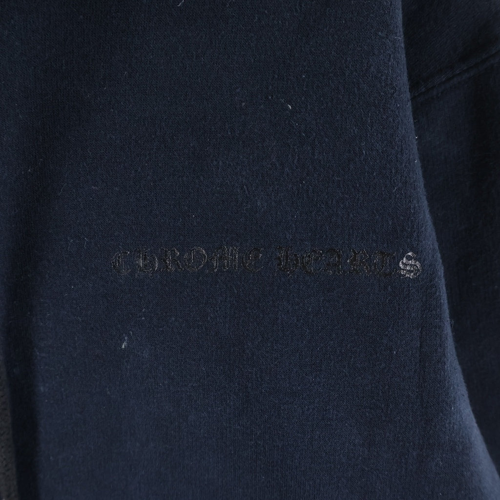 CHROME HEARTS(クロムハーツ) OLD SWTSHRT PULL OVER HODDIE CH PLS LOGO オールド CHプラスロゴ プルオーバーパーカー 裏地サーマル ブラック