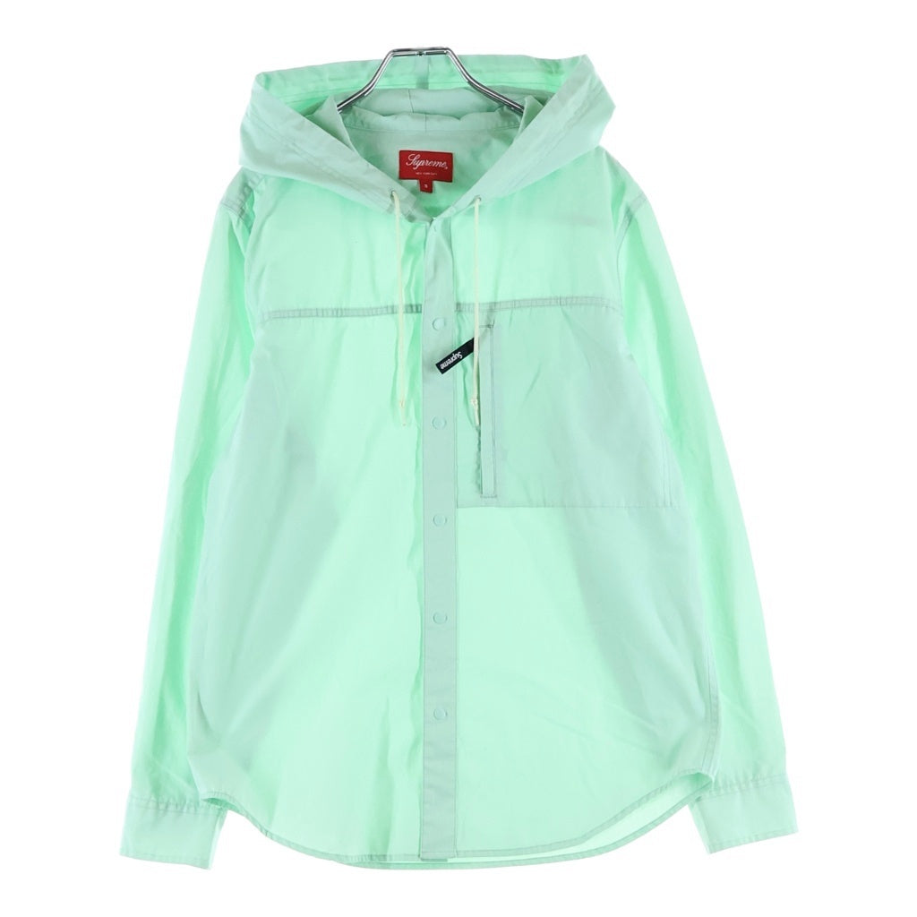 SUPREME(シュプリーム) 16SS Hooded Snap Front Shirt フーデッド スナップボタン シャツジャケット グリーン