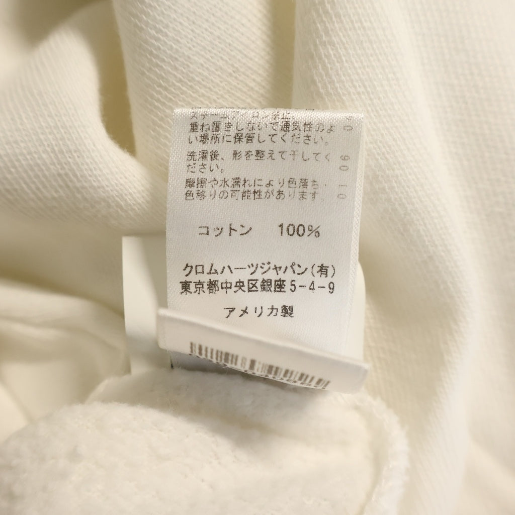 CHROME HEARTS(クロムハーツ) Y NOT CH CRS ワイノット CHクロス オールドイングリッシュ 刺繍 スウェットパンツ ホワイト