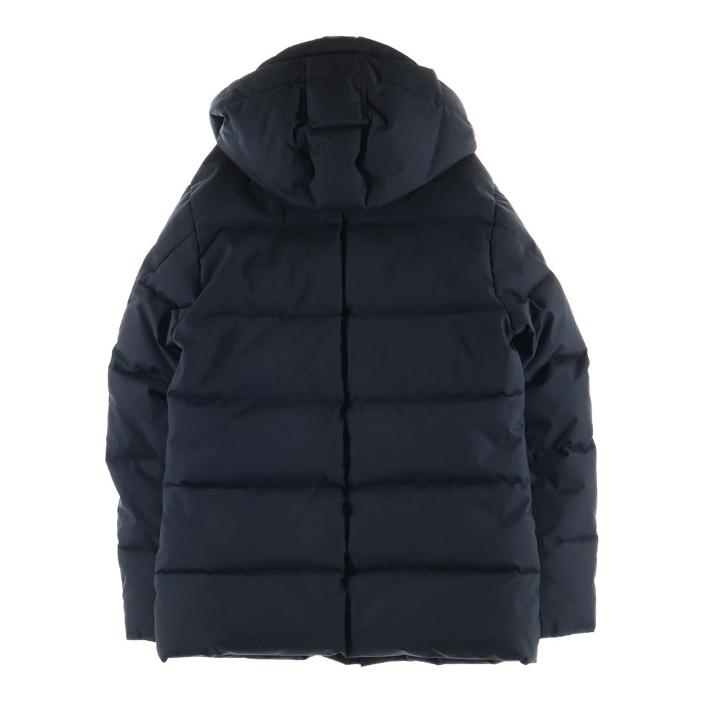 PYRENEX(ピレネックス) BELFORT ベルフォール ワッペンロゴ フード付き ダウンジャケット ダウンパーカー ブラック HMM018