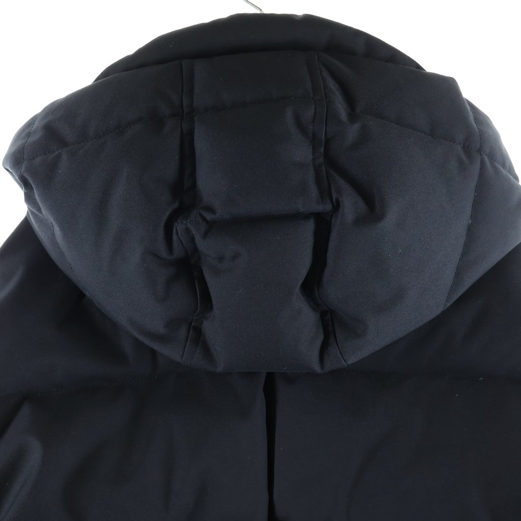 PYRENEX(ピレネックス) BELFORT ベルフォール ワッペンロゴ フード付き ダウンジャケット ダウンパーカー ブラック HMM018