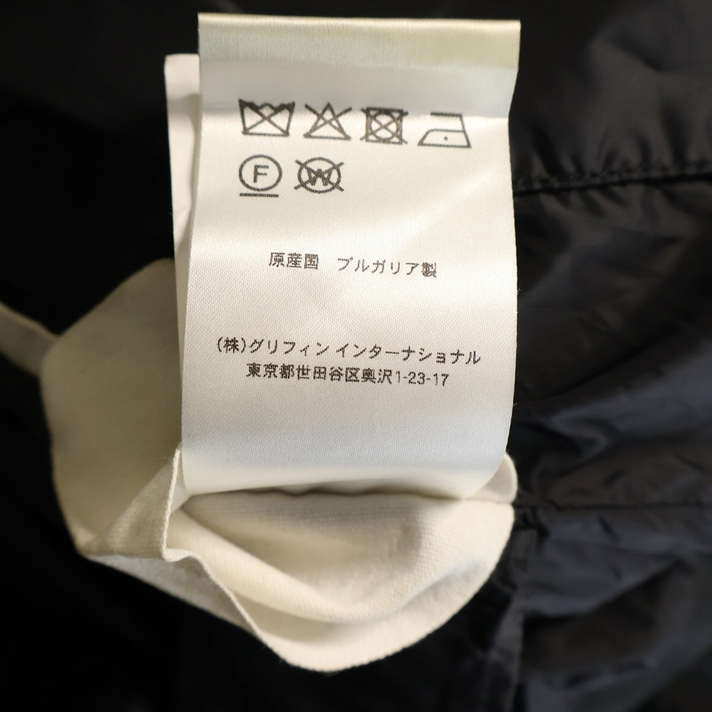 PYRENEX(ピレネックス) BELFORT ベルフォール ワッペンロゴ フード付き ダウンジャケット ダウンパーカー ブラック HMM018