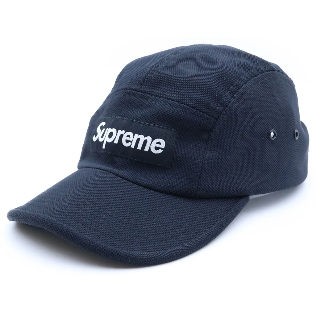 SUPREME(シュプリーム) 19AW Ballistic Nylon Camp Cap バリスティック ナイロン キャンプキャップ フロントロゴ 帽子 ブラック