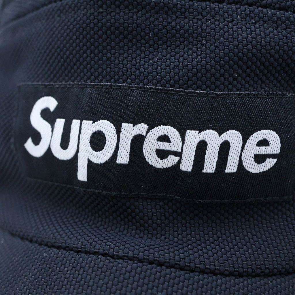 SUPREME(シュプリーム) 19AW Ballistic Nylon Camp Cap バリスティック ナイロン キャンプキャップ フロントロゴ 帽子 ブラック