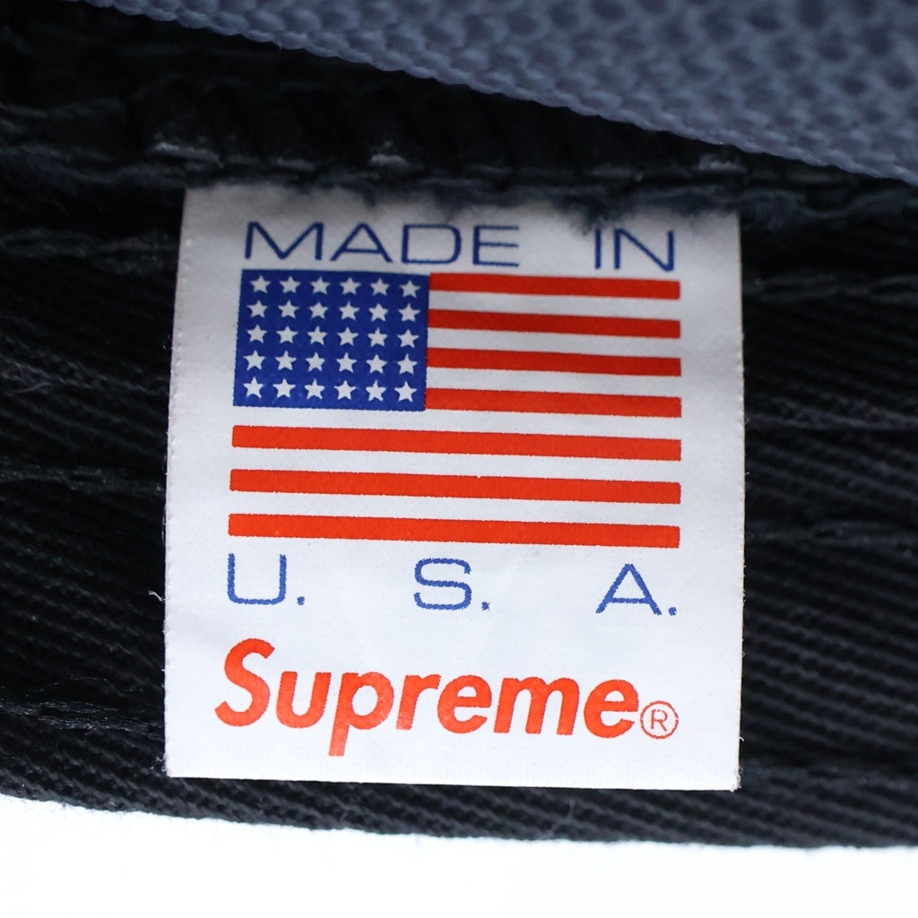 SUPREME(シュプリーム) 19AW Ballistic Nylon Camp Cap バリスティック ナイロン キャンプキャップ フロントロゴ 帽子 ブラック