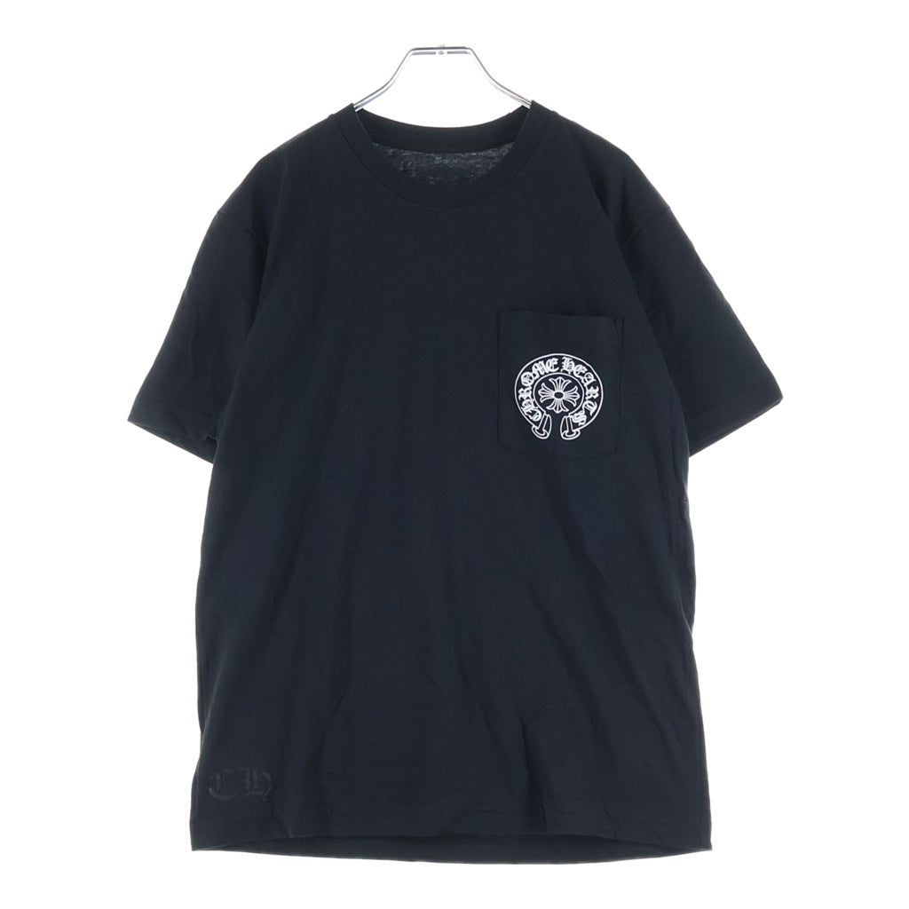 CHROME HEARTS(クロムハーツ) CH T-SHIRT 香港限定 ホースシュープリント 半袖Tシャツ ブラック