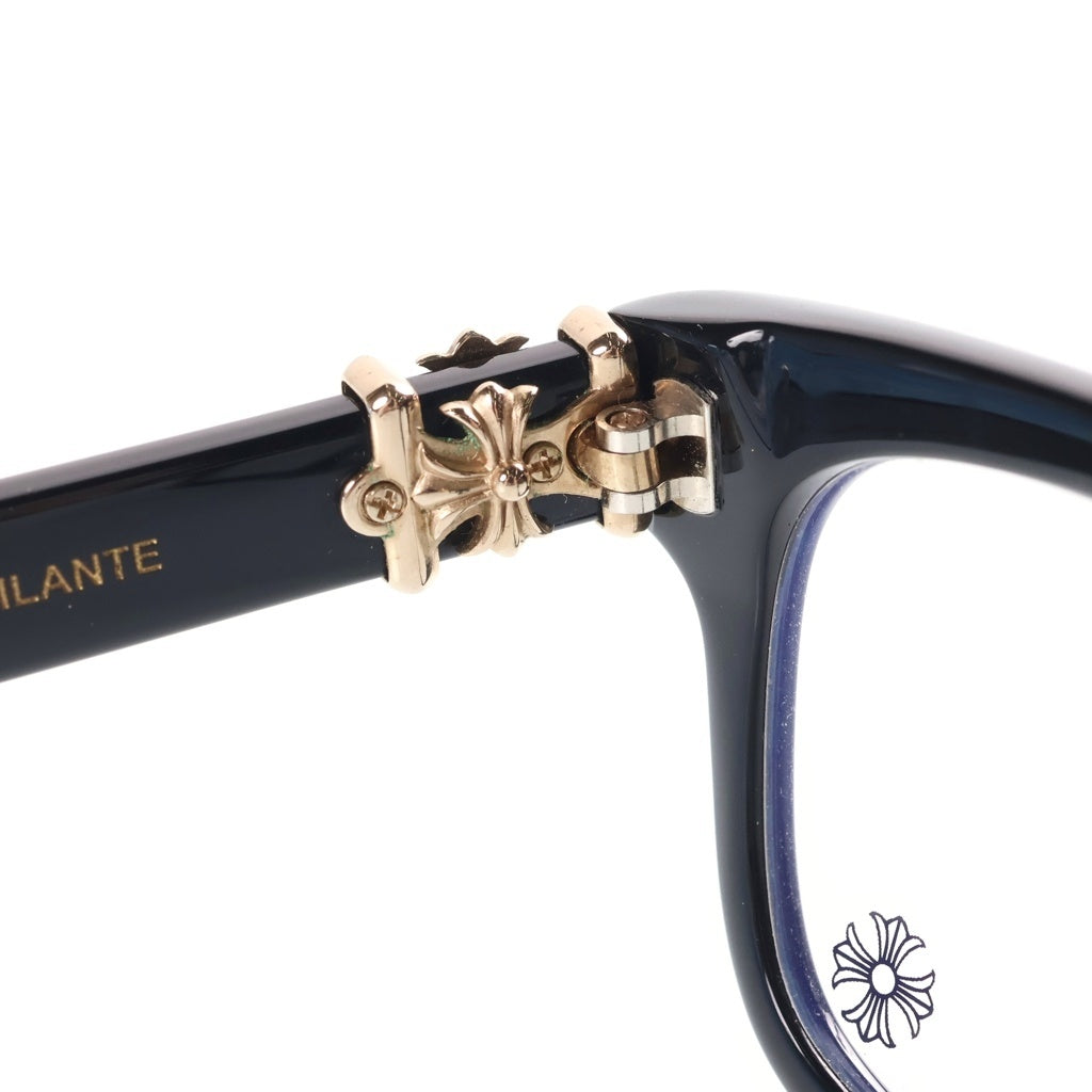 CHROME HEARTS(クロムハーツ) VAGILANTE ヴァジランテ CHプラステンプル ウェリントンサングラス アイウェア 眼鏡 ブラック/ゴールド