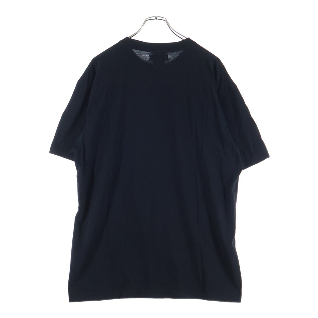 VETEMENTS(ヴェトモン) 20SS バックネック刺繍ロゴ クルーネック半袖Tシャツ ショートスリーブカットソー ブラック UAH20TR602