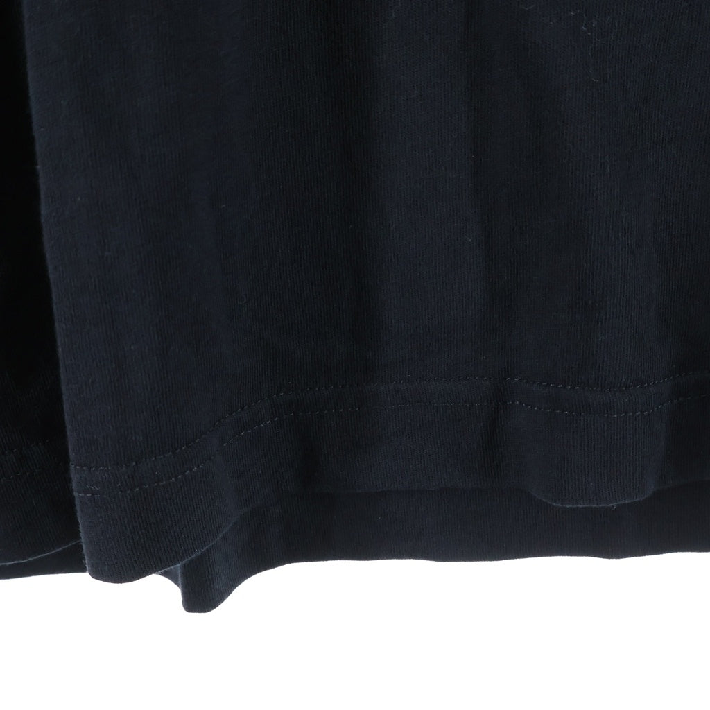 VETEMENTS(ヴェトモン) 20SS バックネック刺繍ロゴ クルーネック半袖Tシャツ ショートスリーブカットソー ブラック UAH20TR602