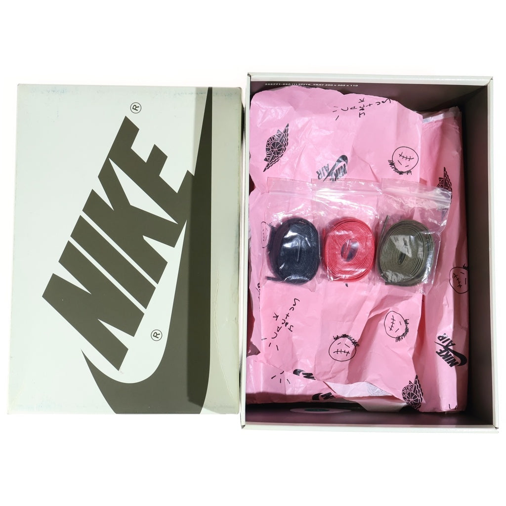 NIKE(ナイキ) ×TRAVIS SCOTT WMNS AIR JORDAN 1 LOW OG トラヴィススコット ウィメンズ エアジョーダン1 ローカットスニーカー オリーブ US6.5/23.5 DZ4137-106 レディース