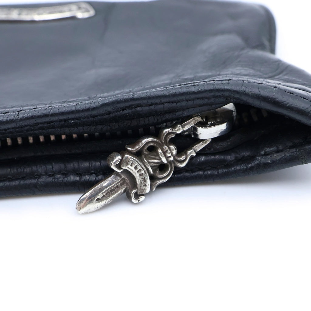 CHROME HEARTS(クロムハーツ) ZPR CHNG PURSE2 チェンジパース レザーコインケース ブラック