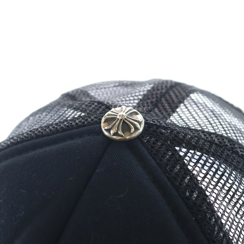 CHROME HEARTS(クロムハーツ) TRUCKER CAP トラッカーキャップ クロスパッチ ハラコ ブラック