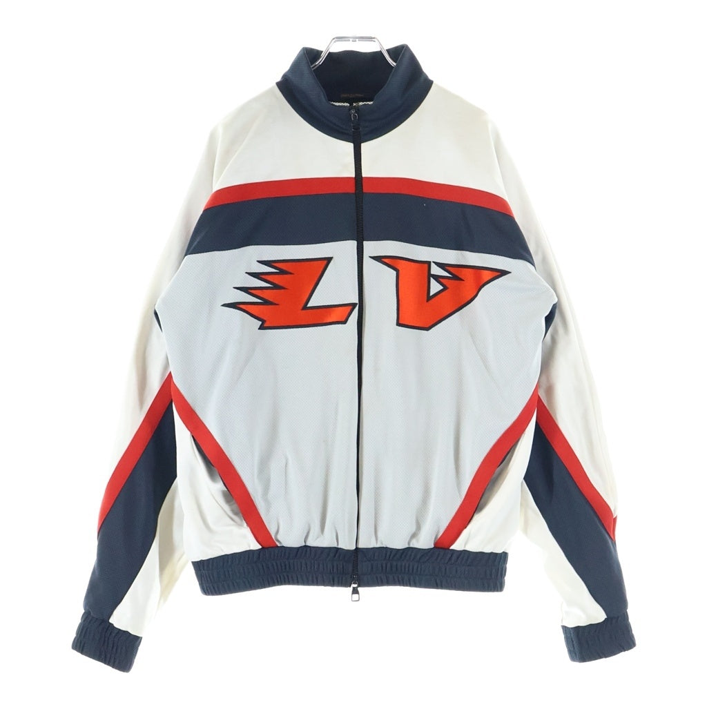 LOUIS VUITTON(ルイヴィトン) 22AW エンベリッシュド LVグラフィック ホッケートラックジャケット ジャージ ジップアップブルゾン RM222 J67 HNY86W