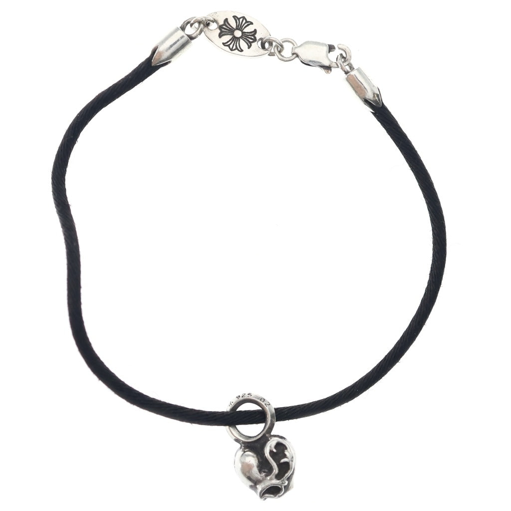 CHROME HEARTS(クロムハーツ) BRACELET STAR KZ ケーゼット ハートスタック シルクブレスレット ブラック/シルバー