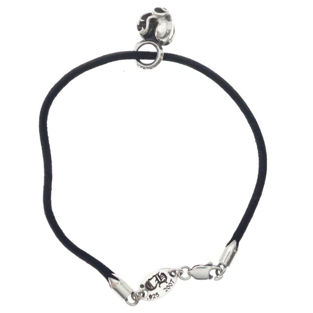 CHROME HEARTS(クロムハーツ) BRACELET STAR KZ ケーゼット ハートスタック シルクブレスレット ブラック/シルバー