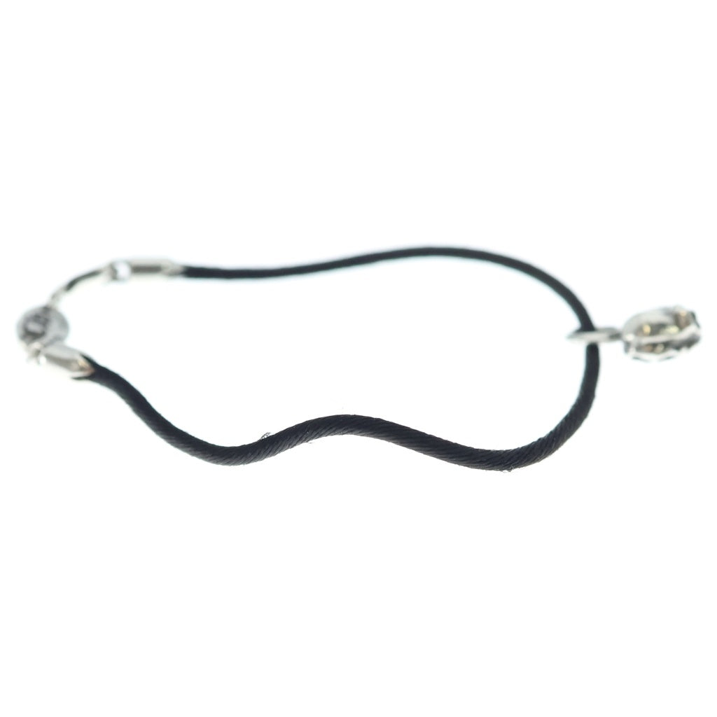 CHROME HEARTS(クロムハーツ) BRACELET STAR KZ ケーゼット ハートスタック シルクブレスレット ブラック/シルバー