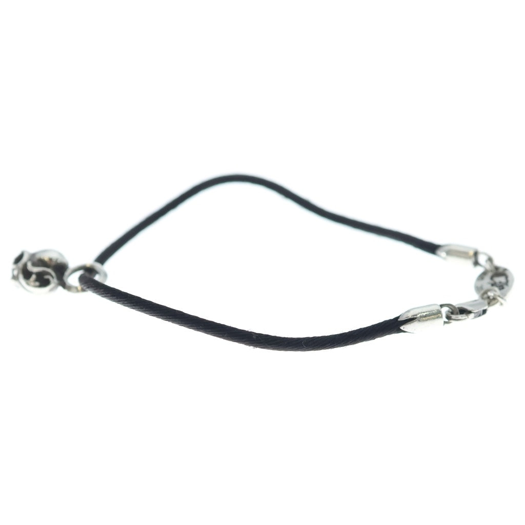 CHROME HEARTS(クロムハーツ) BRACELET STAR KZ ケーゼット ハートスタック シルクブレスレット ブラック/シルバー