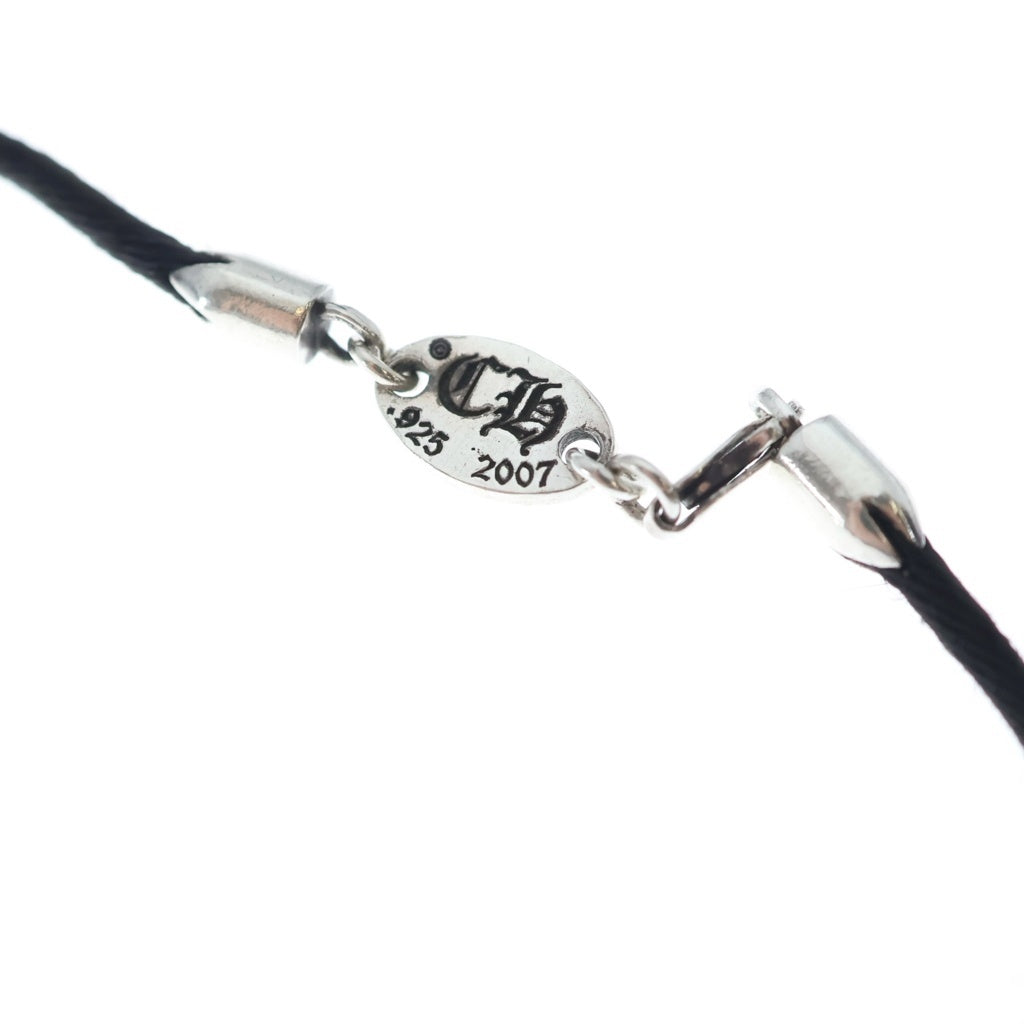 CHROME HEARTS(クロムハーツ) BRACELET STAR KZ ケーゼット ハートスタック シルクブレスレット ブラック/シルバー