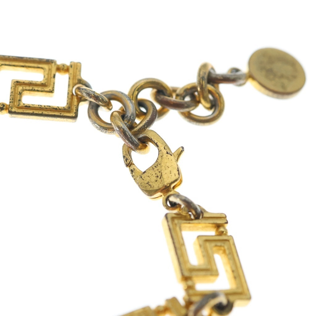 VERSACE(ヴェルサーチ) メデューサ チャーム グレカブレスレット ゴールド レディース