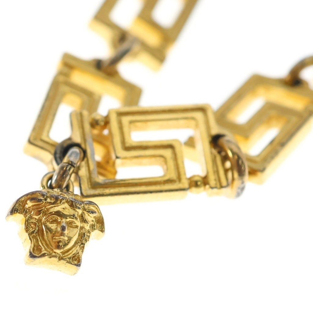 VERSACE(ヴェルサーチ) メデューサ チャーム グレカブレスレット ゴールド レディース