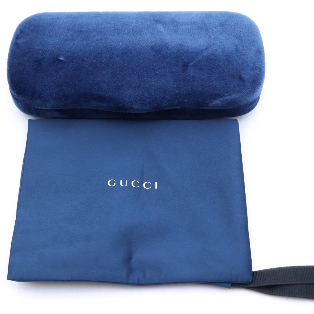 GUCCI(グッチ) アジアンフィット サイドロゴ刻印 シェリーライン ウェリントン サングラス ブラウン/ゴールド GG0518S