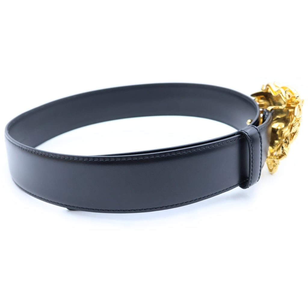 VERSACE(ヴェルサーチ) メデューサバックル レザーベルト ブラック/ゴールド DCDG816S