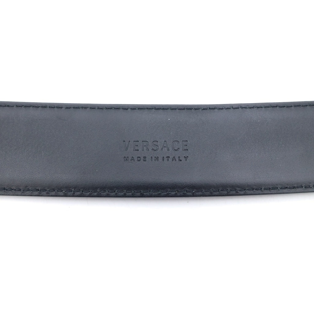 VERSACE(ヴェルサーチ) メデューサバックル レザーベルト ブラック/ゴールド DCDG816S