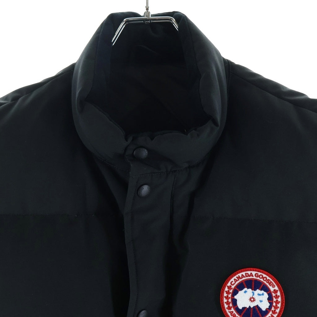 CANADA GOOSE(カナダグース) ダウンベスト ロゴパッチ ポリエステル ジャケット ブラック 4154M