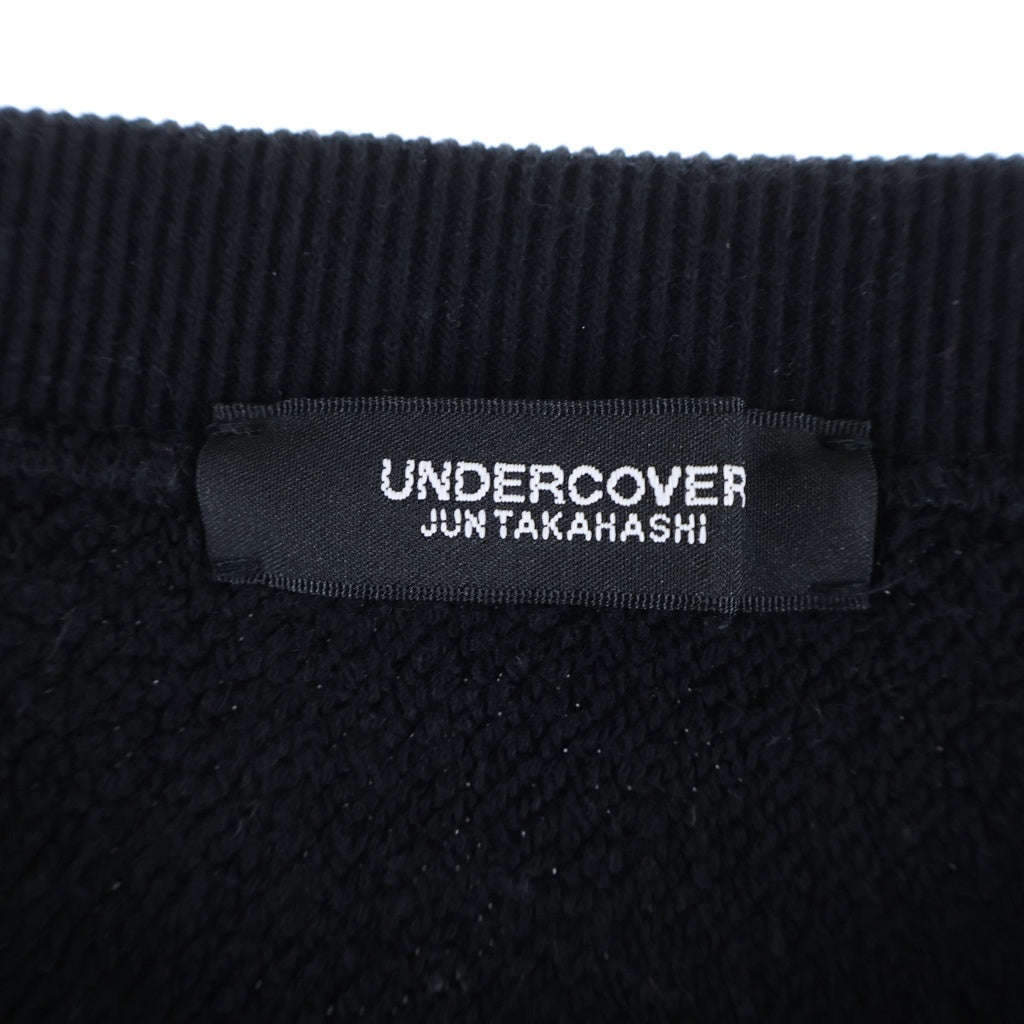 UNDERCOVER(アンダーカバー) 25SS EXCHANGE プルオーバー クルーネック 長袖 スウェット トレーナー ブラック UC1E9809-2