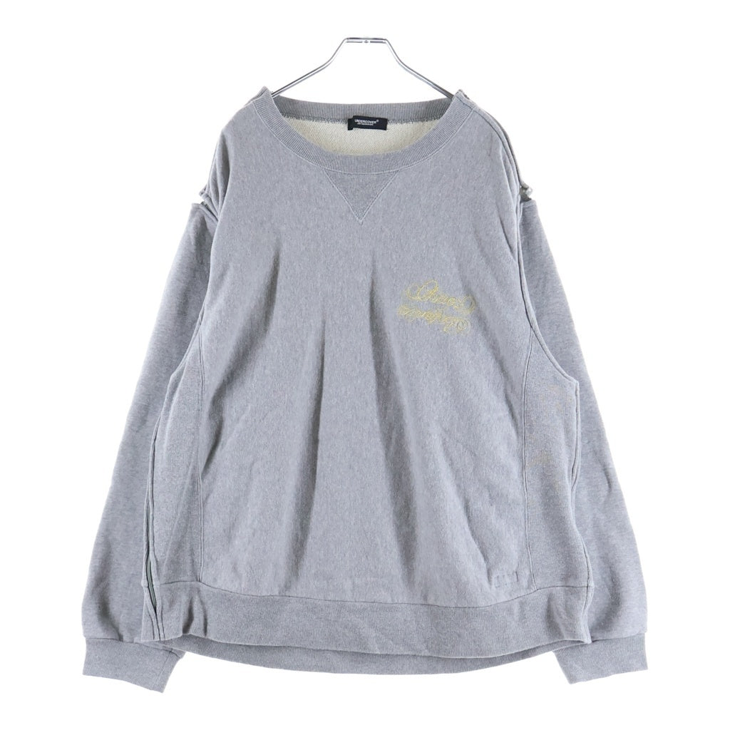 UNDERCOVER(アンダーカバー) 25SS EXCHANGE プルオーバー クルーネック 長袖 スウェット トレーナー グレー UC1E9809-2