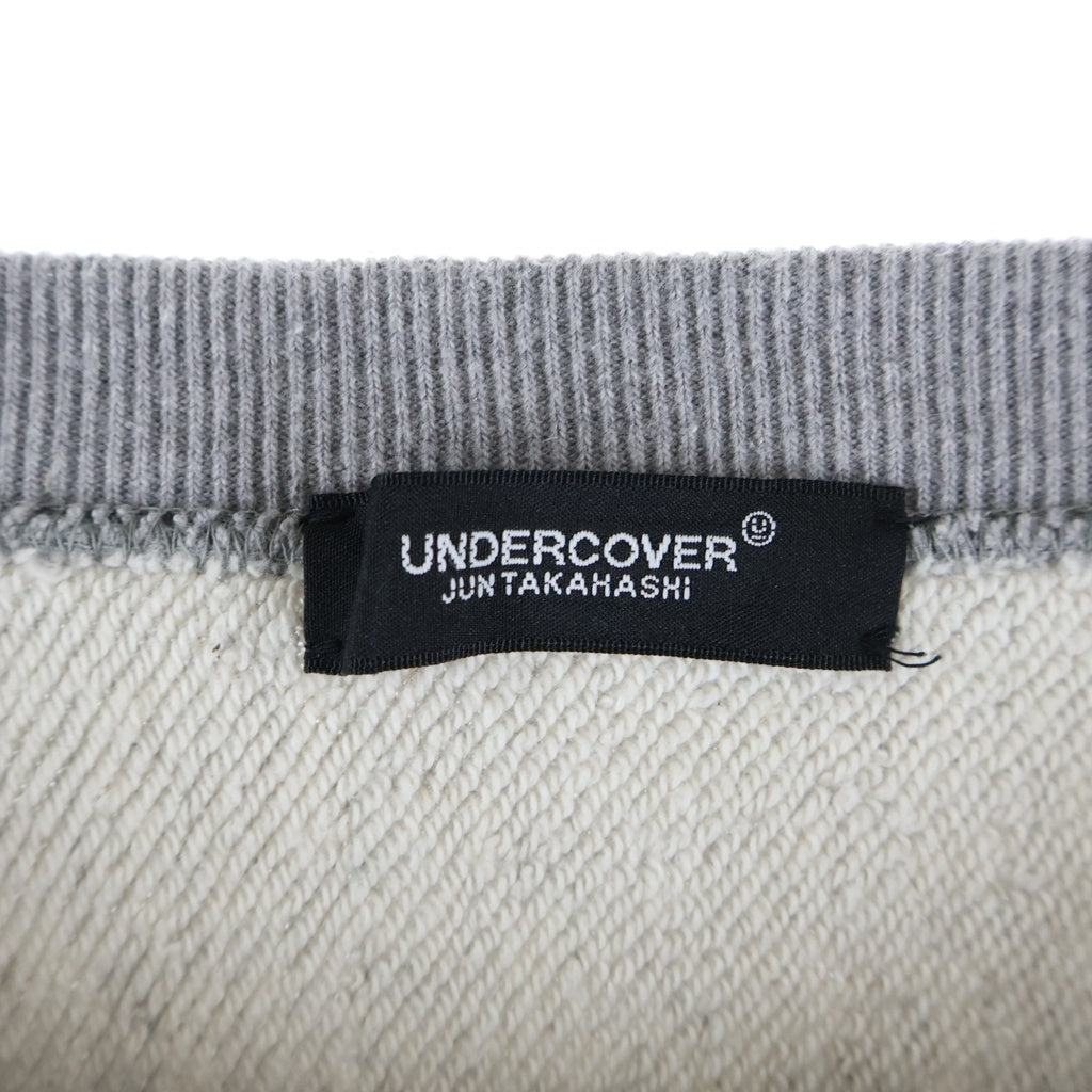 UNDERCOVER(アンダーカバー) 25SS EXCHANGE プルオーバー クルーネック 長袖 スウェット トレーナー グレー UC1E9809-2
