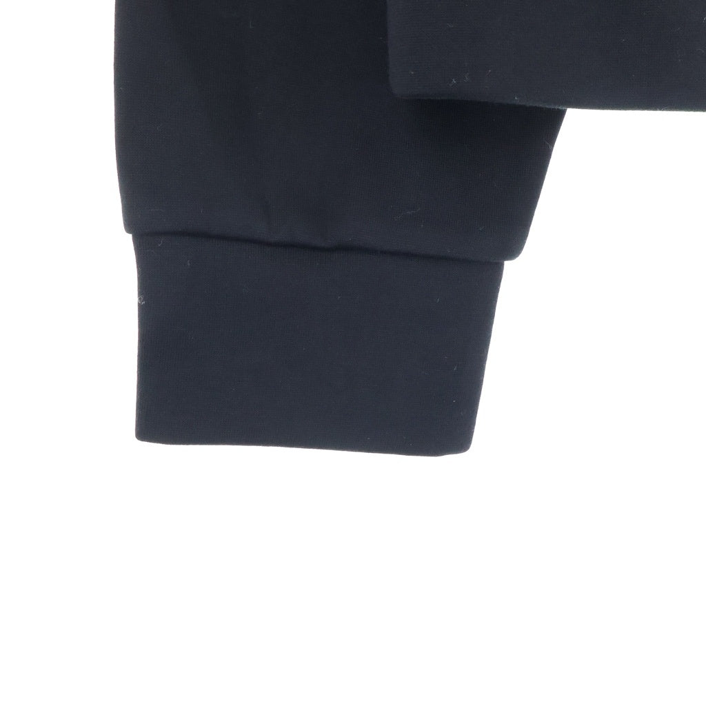 PRADA(プラダ) Re-Nylon トライアングルロゴプレート ナイロン切り替え ハーフジップ スウェット ブラック UJL20D 11JE