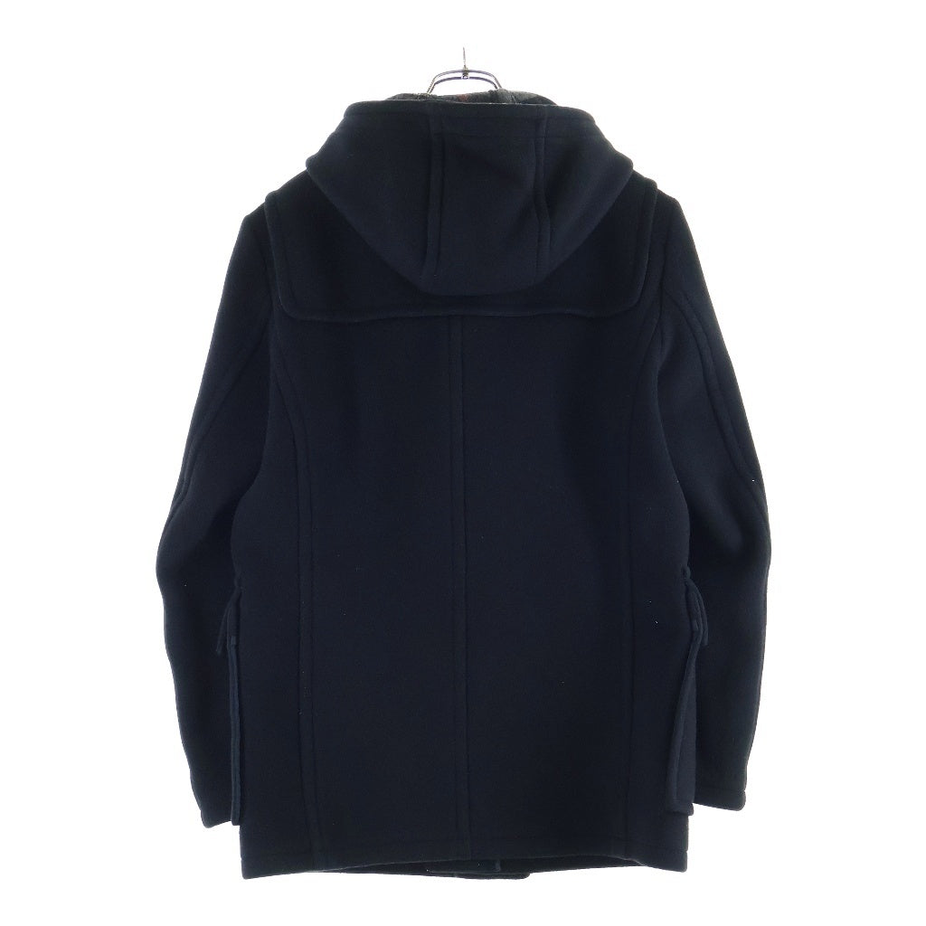 PRADA(プラダ) 14AW ウールダッフルコート 裏地チェック ブラック SGH609 R132 W30