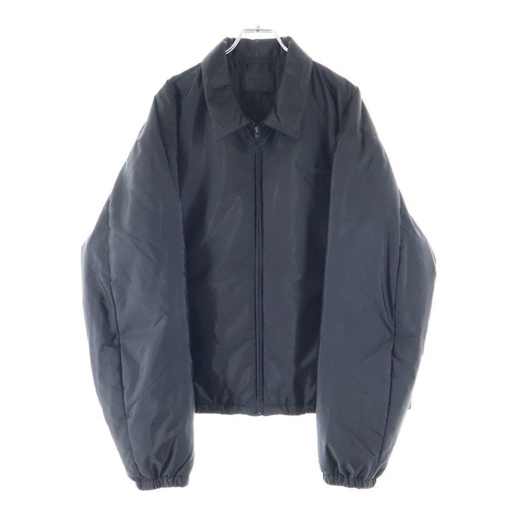 PRADA(プラダ) Re-Nylon 中綿 ナイロン ジップアップブルゾン ジャケット ブラック SGC912 1WQ9 F0002