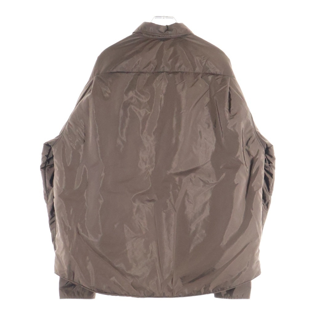 PRADA(プラダ) Re-Nylon トライアングルロゴプレート ナイロン ジップアップブルゾン ジャケット ブラウン SC823M 1WQ9 F0324