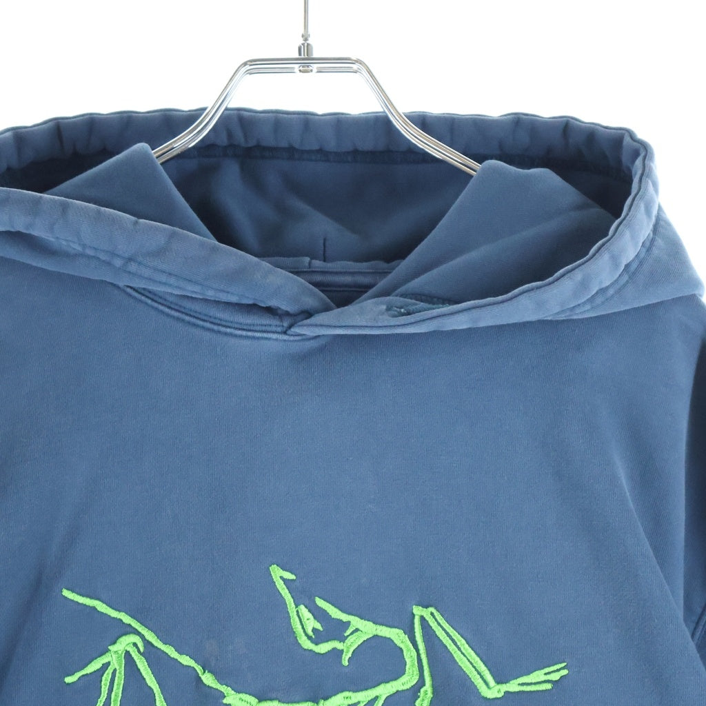 ARC'TERYX(アークテリクス) ×PALACE パレス フロント刺繍ロゴ バックプリント プルオーバーパーカー フーディー ブルー
