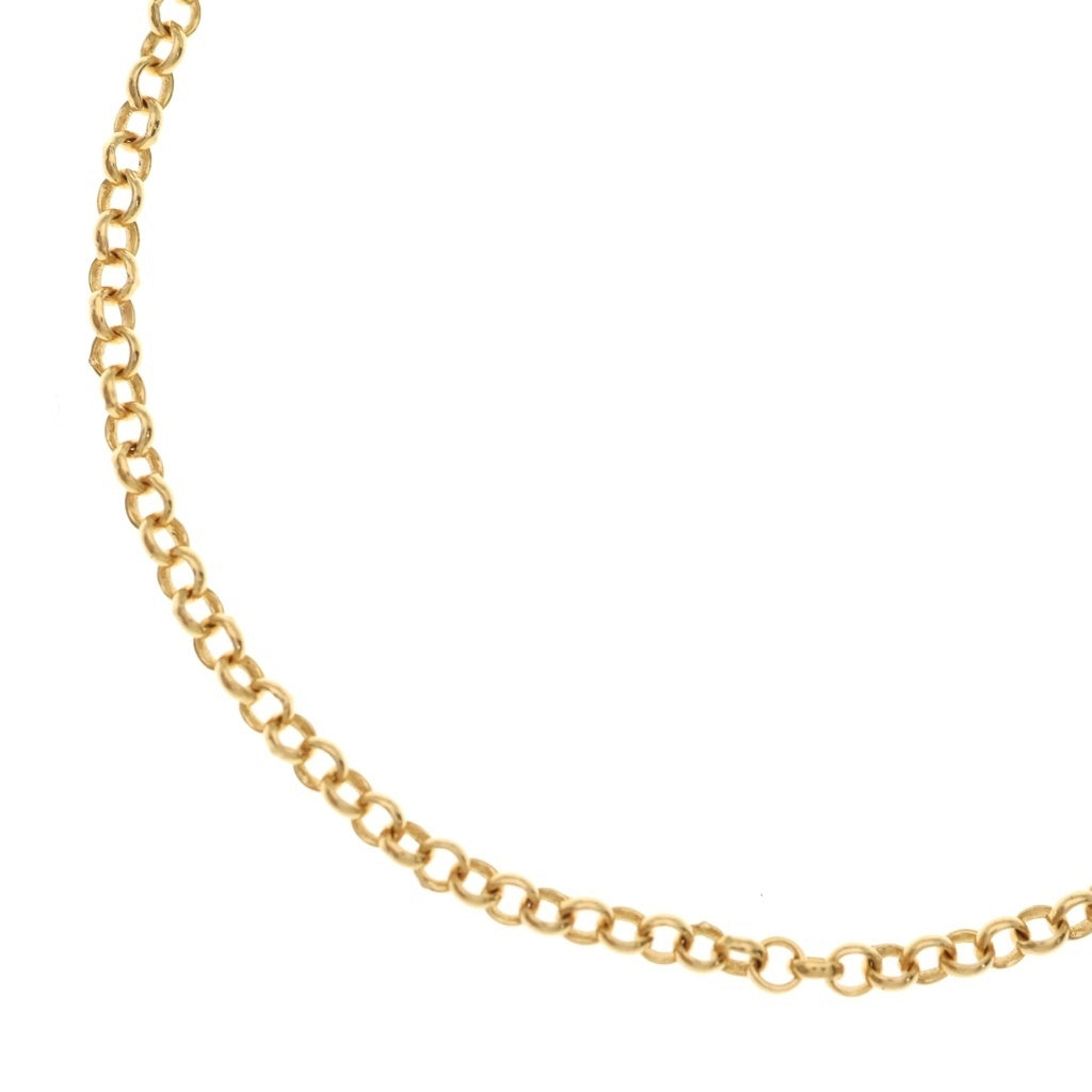 CHROME HEARTS(クロムハーツ) 22K NECKCHAIN R18 ロールチェーンネックレス 18inch ゴールド BCA010