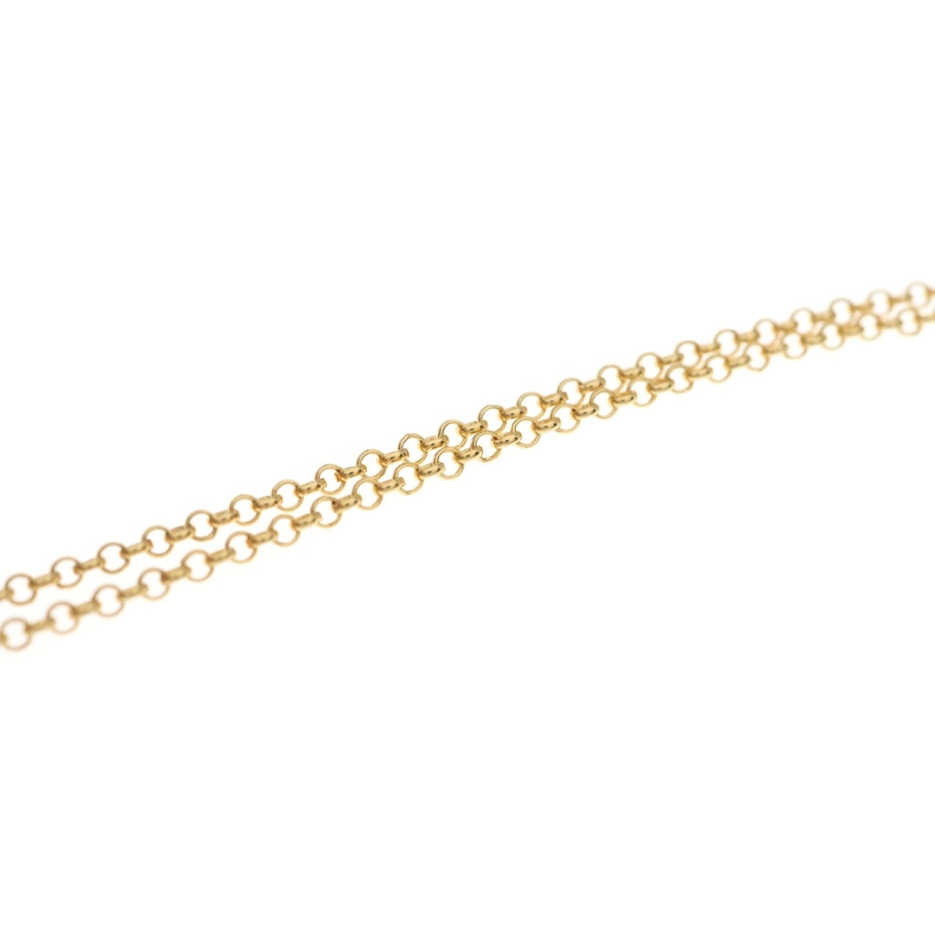CHROME HEARTS(クロムハーツ) 22K NECKCHAIN R18 ロールチェーンネックレス 18inch ゴールド BCA010