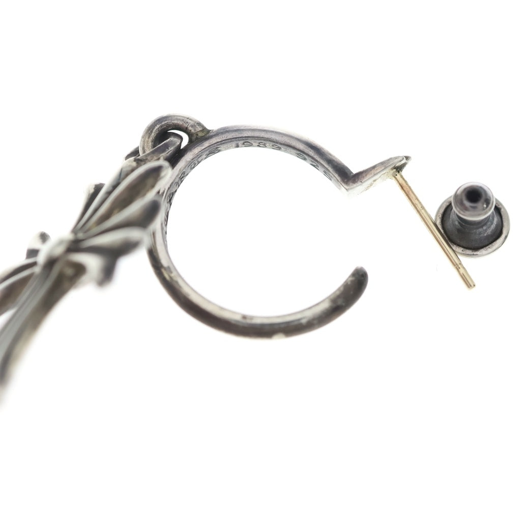 CHROME HEARTS(クロムハーツ) TINY CH CROSS タイニーCHクロス フープピアス シルバー BCA115
