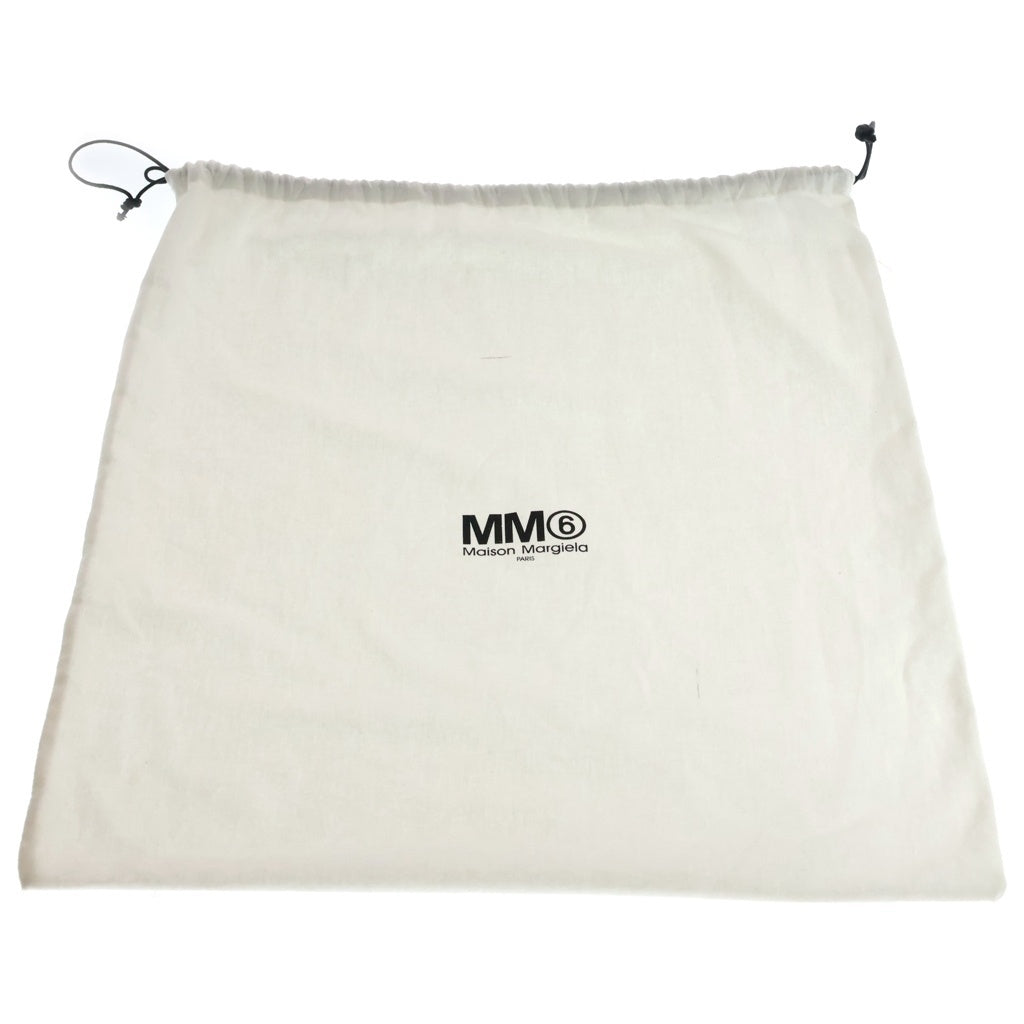 MM6 Maison Margiela(エムエムシックスメゾンマルジェラ) SMALL JAPANESE BAG スモールジャパニーズ カウレザーハンドバッグ ブラック S54WD0043 レディース