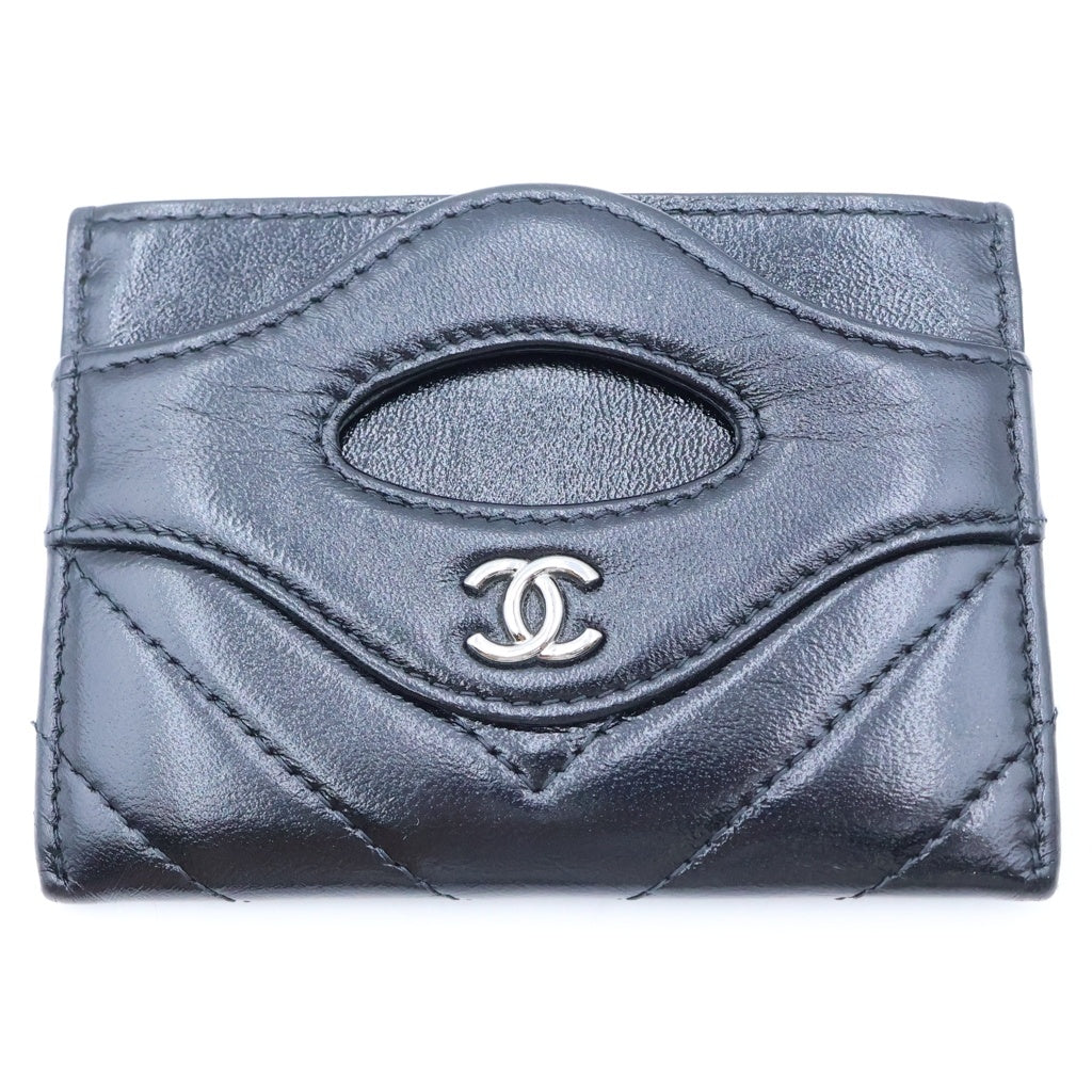 CHANEL(シャネル) ココマーク レザー カードケース ブラック AP3873